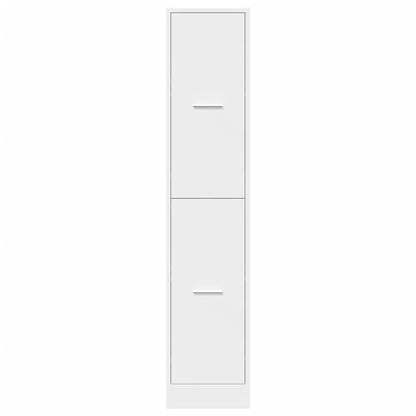 Apothecary Cabinet White 30x41x144.5 cm Engineered Wood