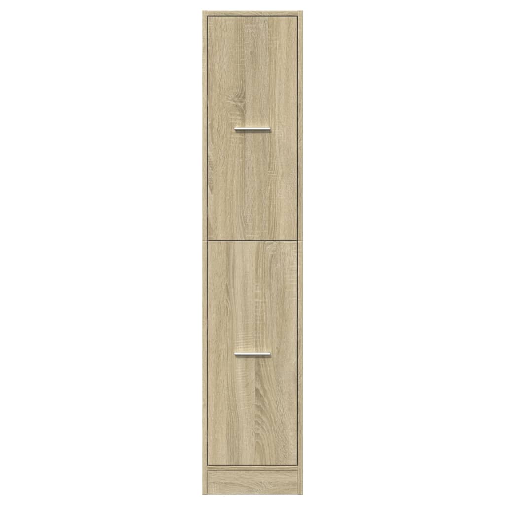 Apothecary Cabinet Sonoma Oak 30x41x144.5 cm Engineered Wood