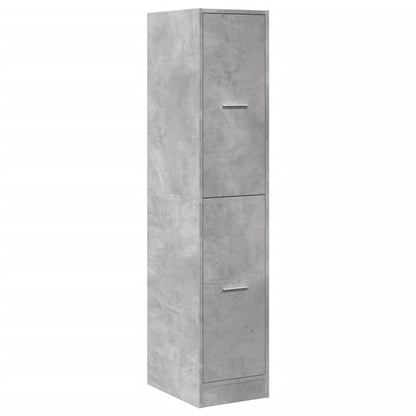 Apothecary Cabinet Concrete Grey 30x41x144.5 cm Engineered Wood