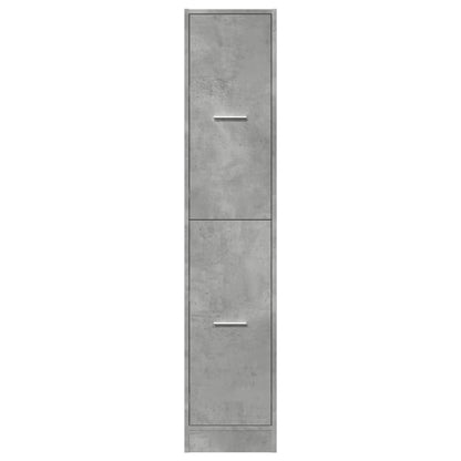 Apothecary Cabinet Concrete Grey 30x41x144.5 cm Engineered Wood