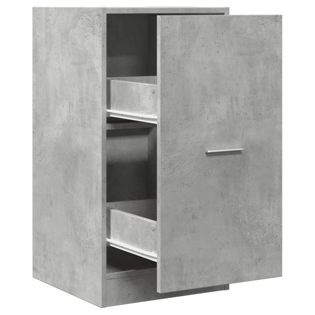 Apothecary Cabinet Concrete Grey 40x41x77.5 cm Engineered Wood