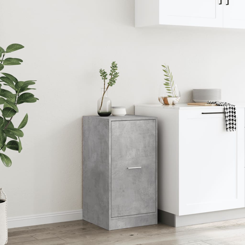 Apothecary Cabinet Concrete Grey 40x41x77.5 cm Engineered Wood