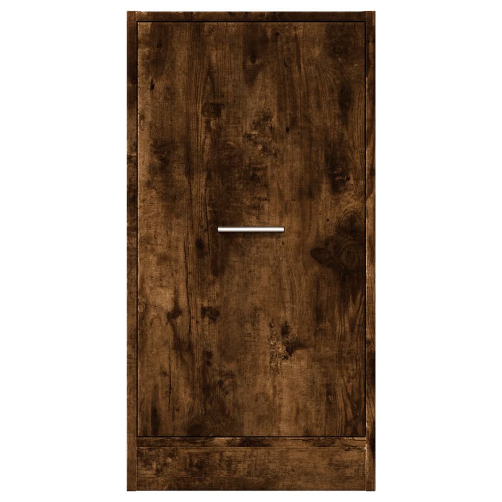 Apothecary Cabinet Smoked Oak 40x41x77.5 cm Engineered Wood