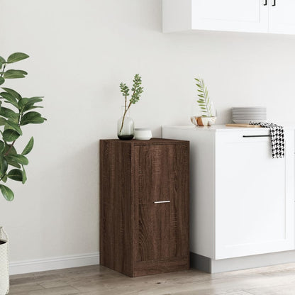 Apothecary Cabinet Brown Oak 40x41x77.5 cm Engineered Wood