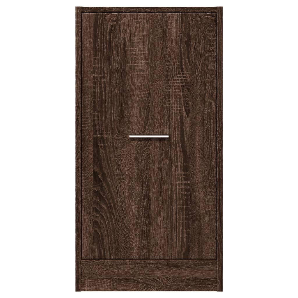 Apothecary Cabinet Brown Oak 40x41x77.5 cm Engineered Wood