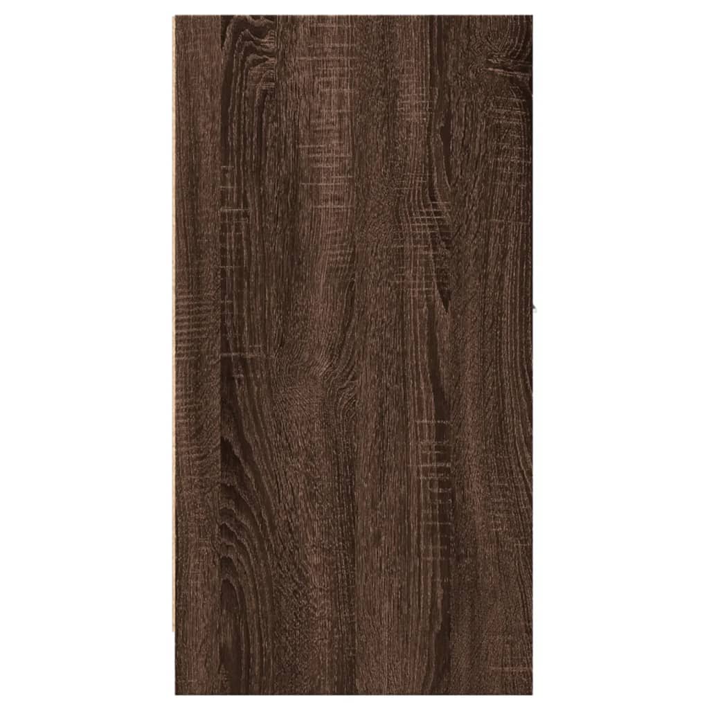 Apothecary Cabinet Brown Oak 40x41x77.5 cm Engineered Wood