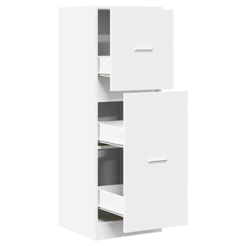 Apothecary Cabinet White 40x41x118 cm Engineered Wood