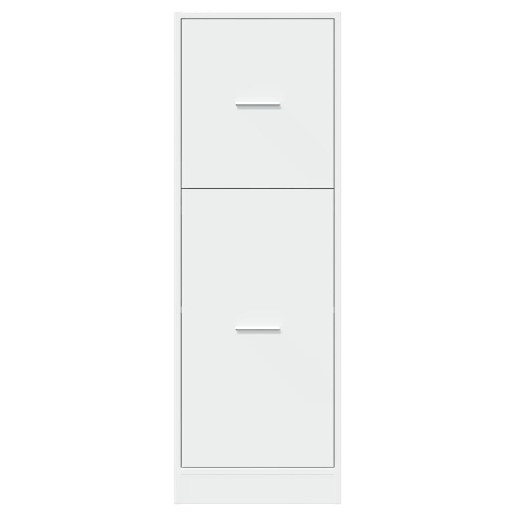 Apothecary Cabinet White 40x41x118 cm Engineered Wood