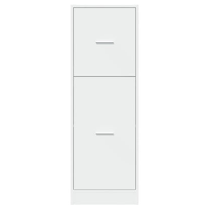 Apothecary Cabinet White 40x41x118 cm Engineered Wood