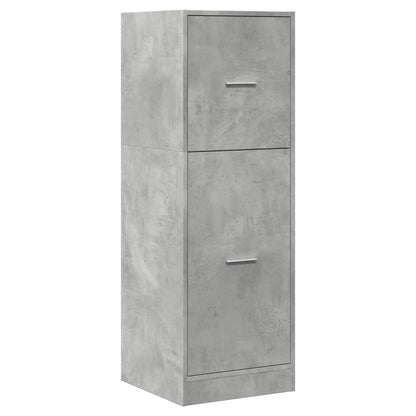 Apothecary Cabinet Concrete Grey 40x41x118 cm Engineered Wood