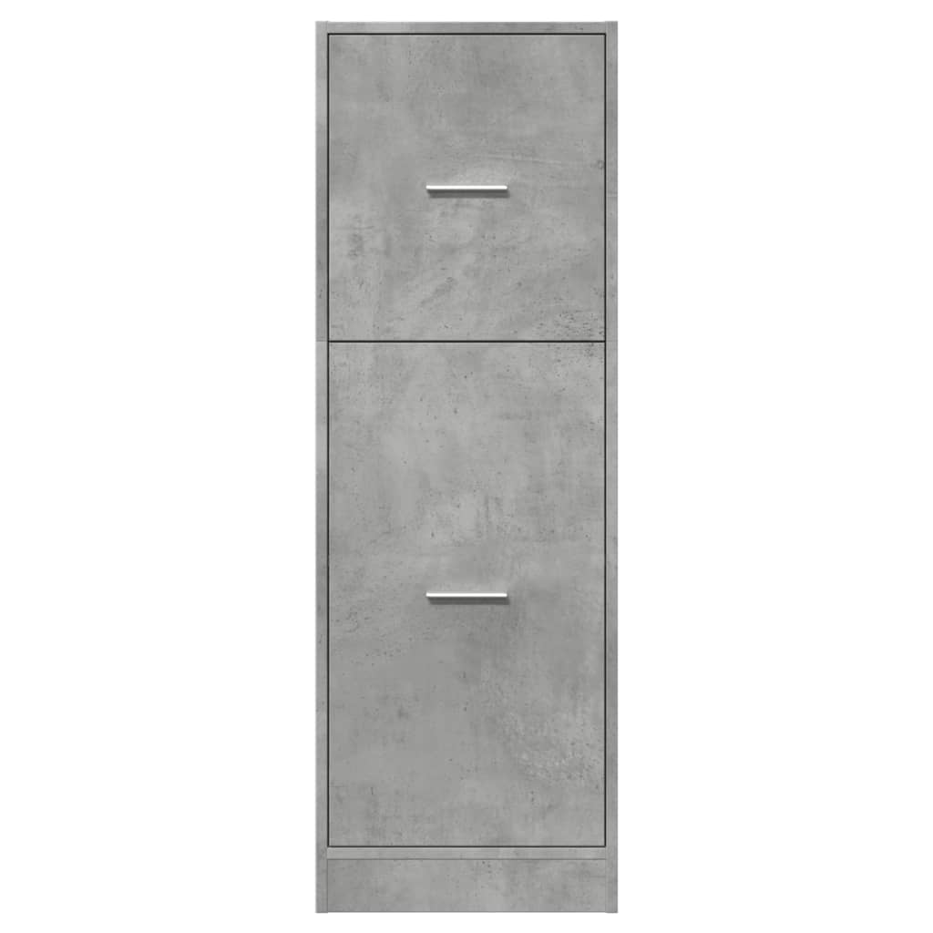 Apothecary Cabinet Concrete Grey 40x41x118 cm Engineered Wood