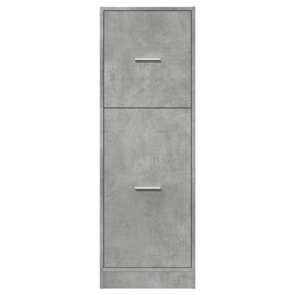 Apothecary Cabinet Concrete Grey 40x41x118 cm Engineered Wood