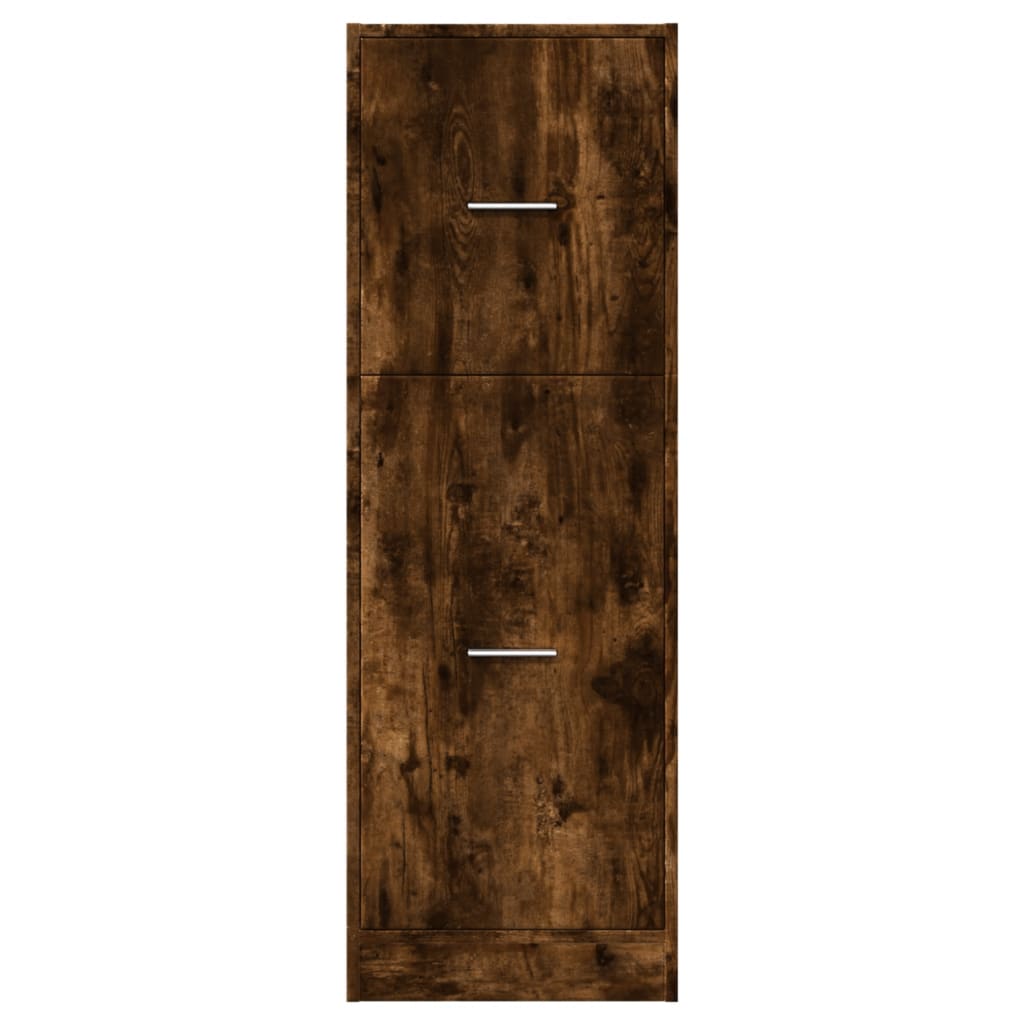 Apothecary Cabinet Smoked Oak 40x41x118 cm Engineered Wood