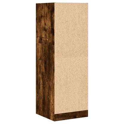 Apothecary Cabinet Smoked Oak 40x41x118 cm Engineered Wood