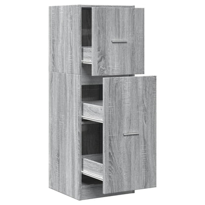 Apothecary Cabinet Grey Sonoma 40x41x118 cm Engineered Wood