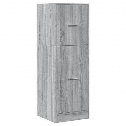 Apothecary Cabinet Grey Sonoma 40x41x118 cm Engineered Wood