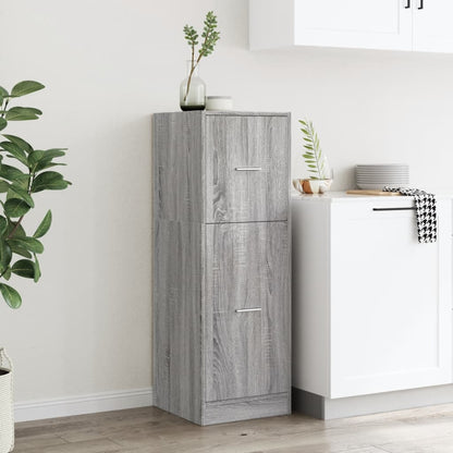 Apothecary Cabinet Grey Sonoma 40x41x118 cm Engineered Wood