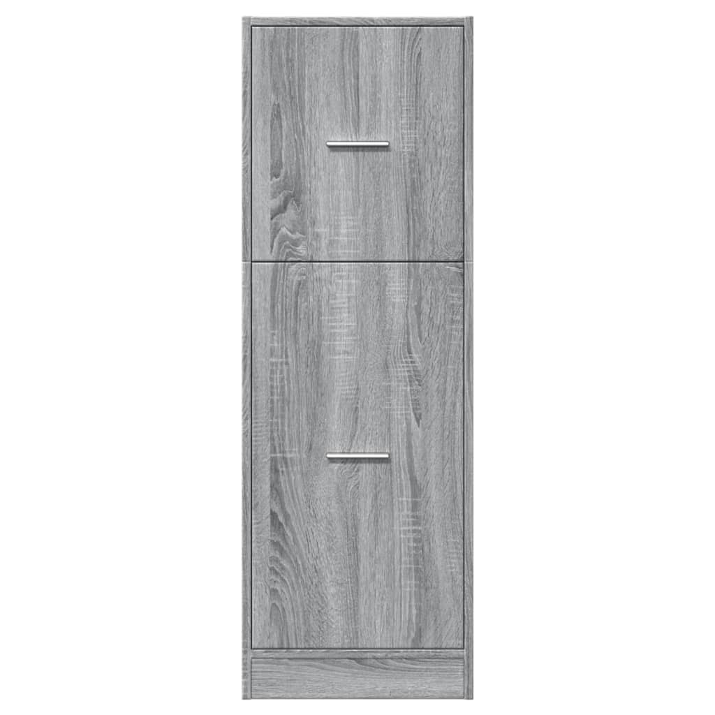 Apothecary Cabinet Grey Sonoma 40x41x118 cm Engineered Wood