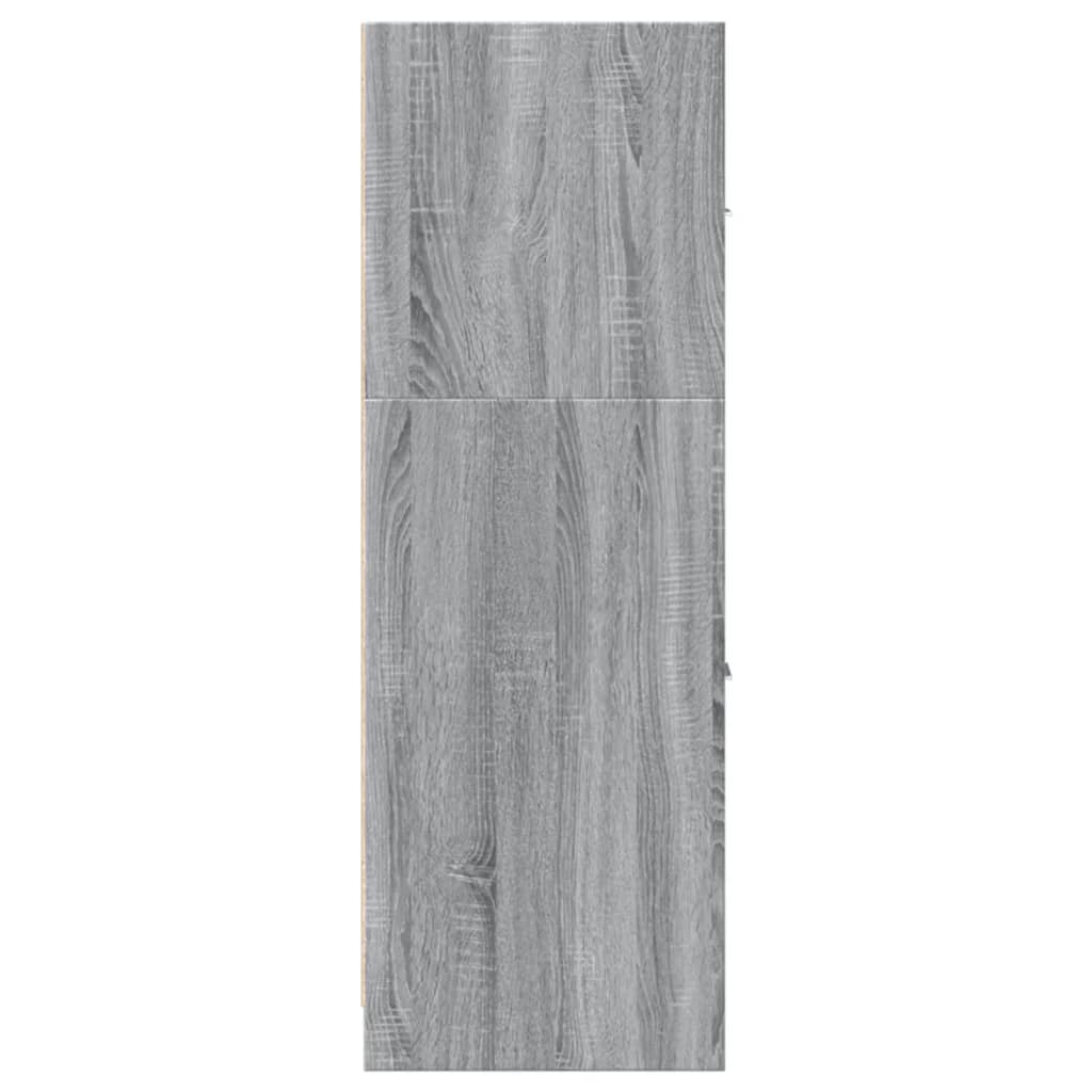 Apothecary Cabinet Grey Sonoma 40x41x118 cm Engineered Wood