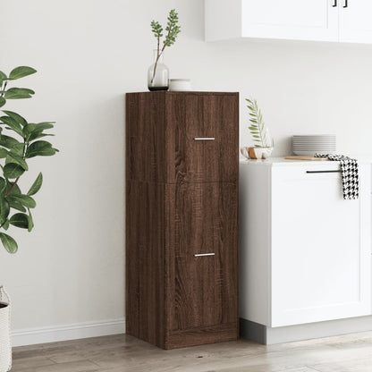 Apothecary Cabinet Brown Oak 40x41x118 cm Engineered Wood