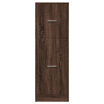 Apothecary Cabinet Brown Oak 40x41x118 cm Engineered Wood