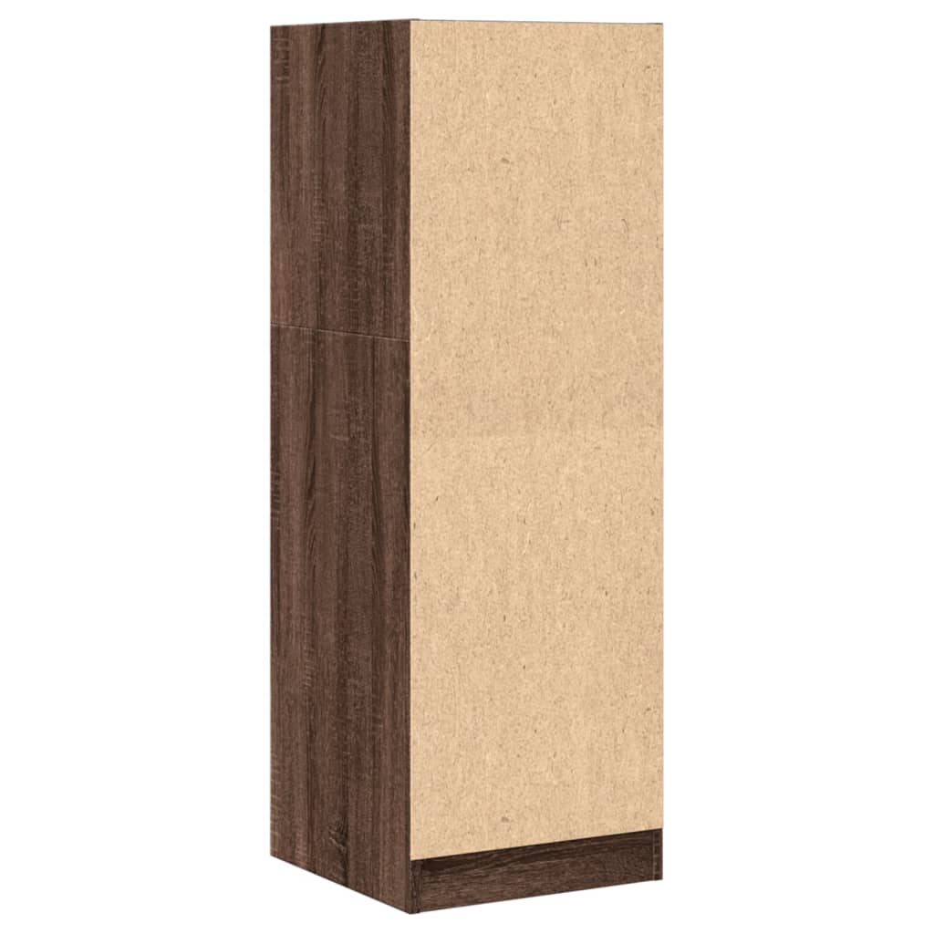 Apothecary Cabinet Brown Oak 40x41x118 cm Engineered Wood