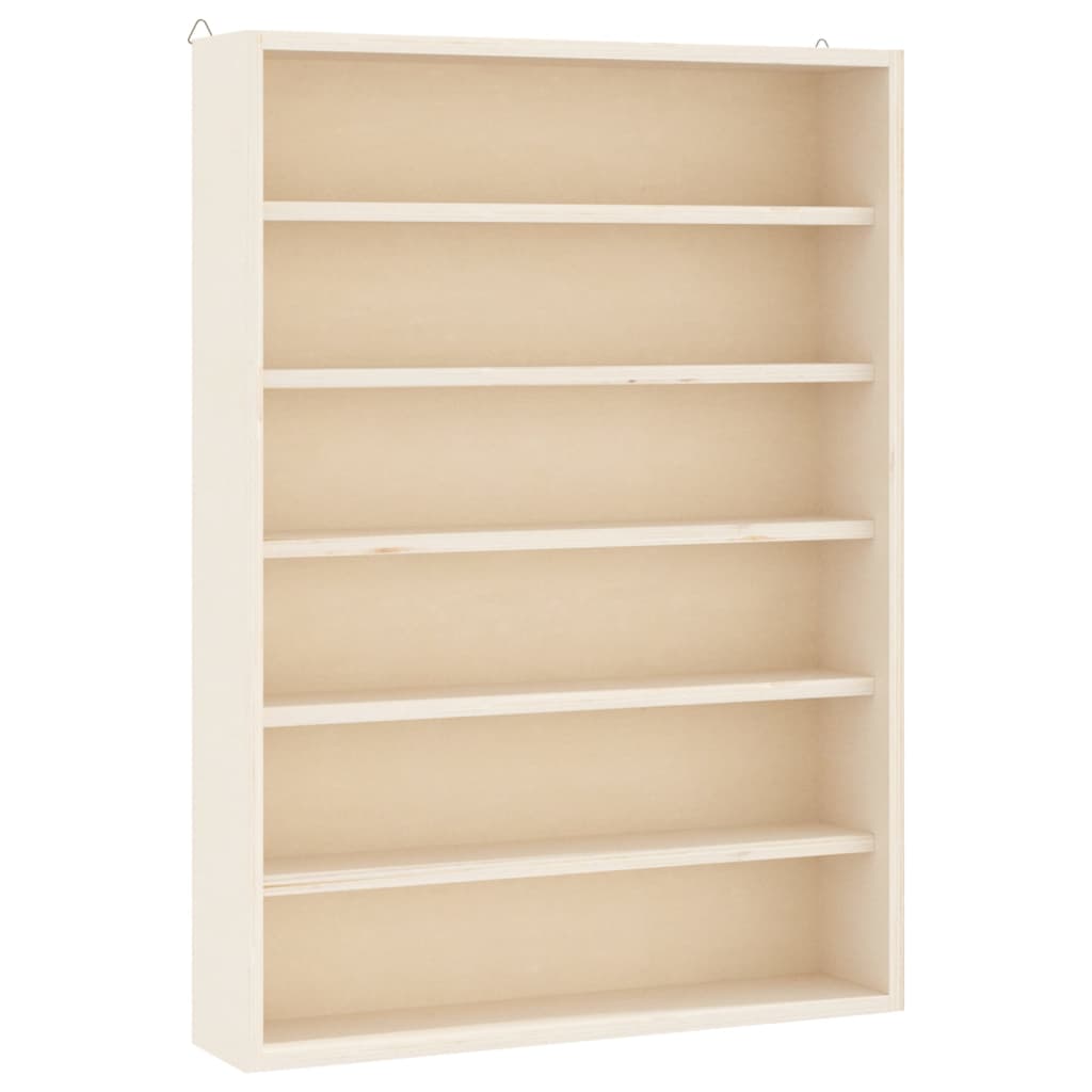 Wall Display Cabinet with 6 Shelves 40x8.5x55 cm