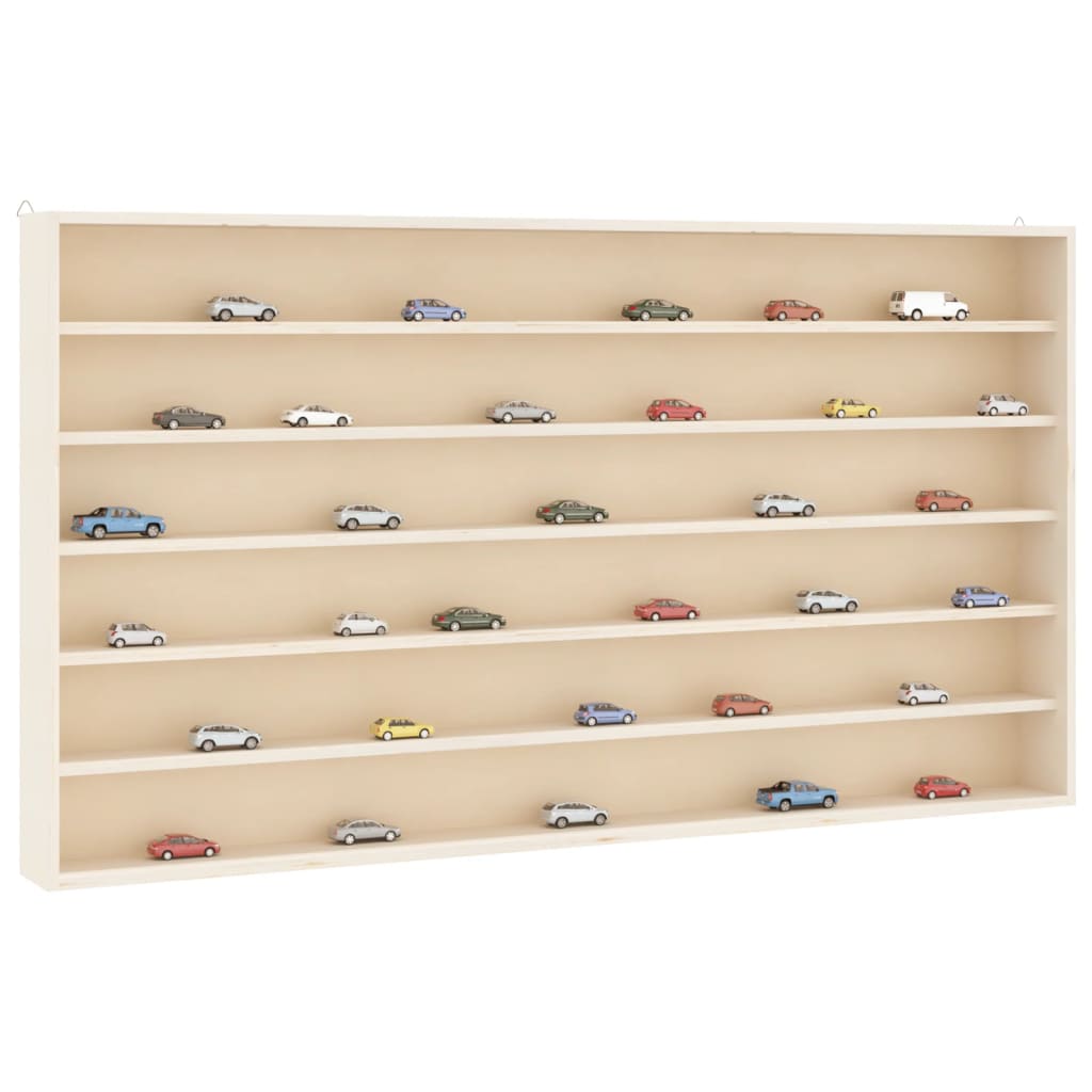 Wall Display Cabinet with 6 Shelves 80x8.5x55 cm