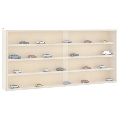 Wall Display Cabinet with Doors 80x8.5x37 cm