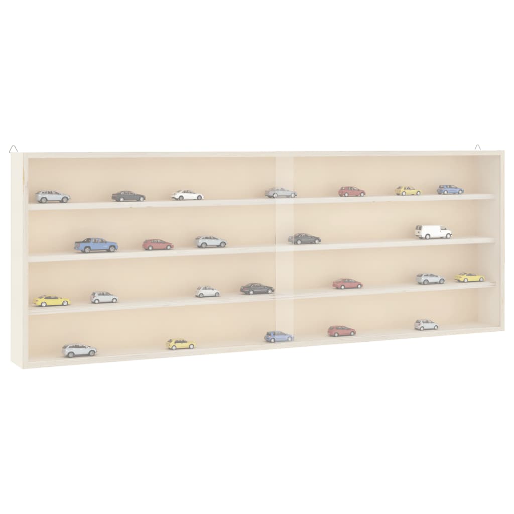 Wall Display Cabinet with Doors 100x8.5x37 cm