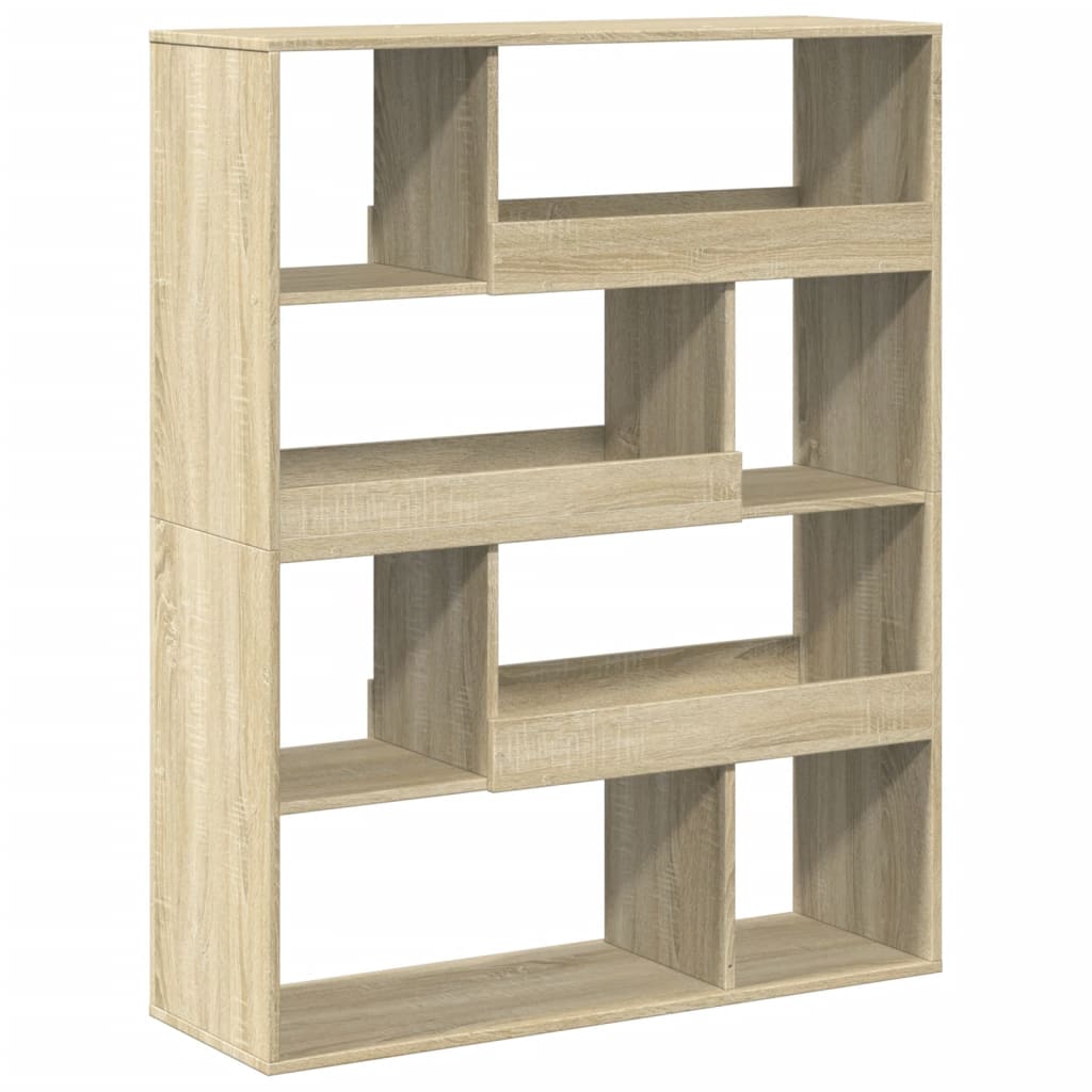 Bookcase Sonoma Oak 100x33x125.5 cm Engineered Wood