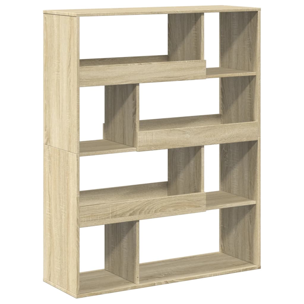 Bookcase Sonoma Oak 100x33x125.5 cm Engineered Wood