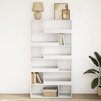 Bookcase White 100x33x187.5 cm Engineered Wood