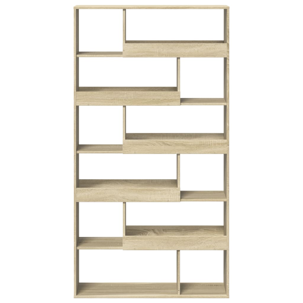 Bookcase Sonoma Oak 100x33x187.5 cm Engineered Wood