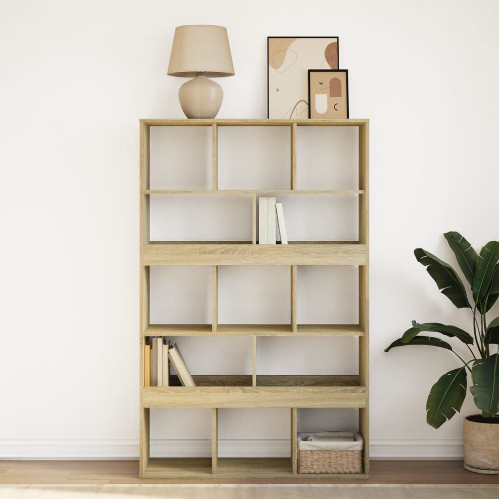 Bookcase Sonoma Oak 100x33x156.5 cm Engineered Wood