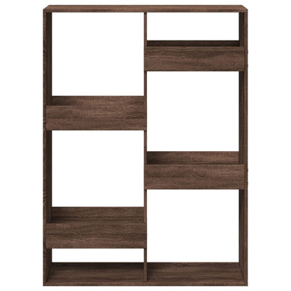 Bookcase Brown Oak 100x33x135 cm Engineered Wood