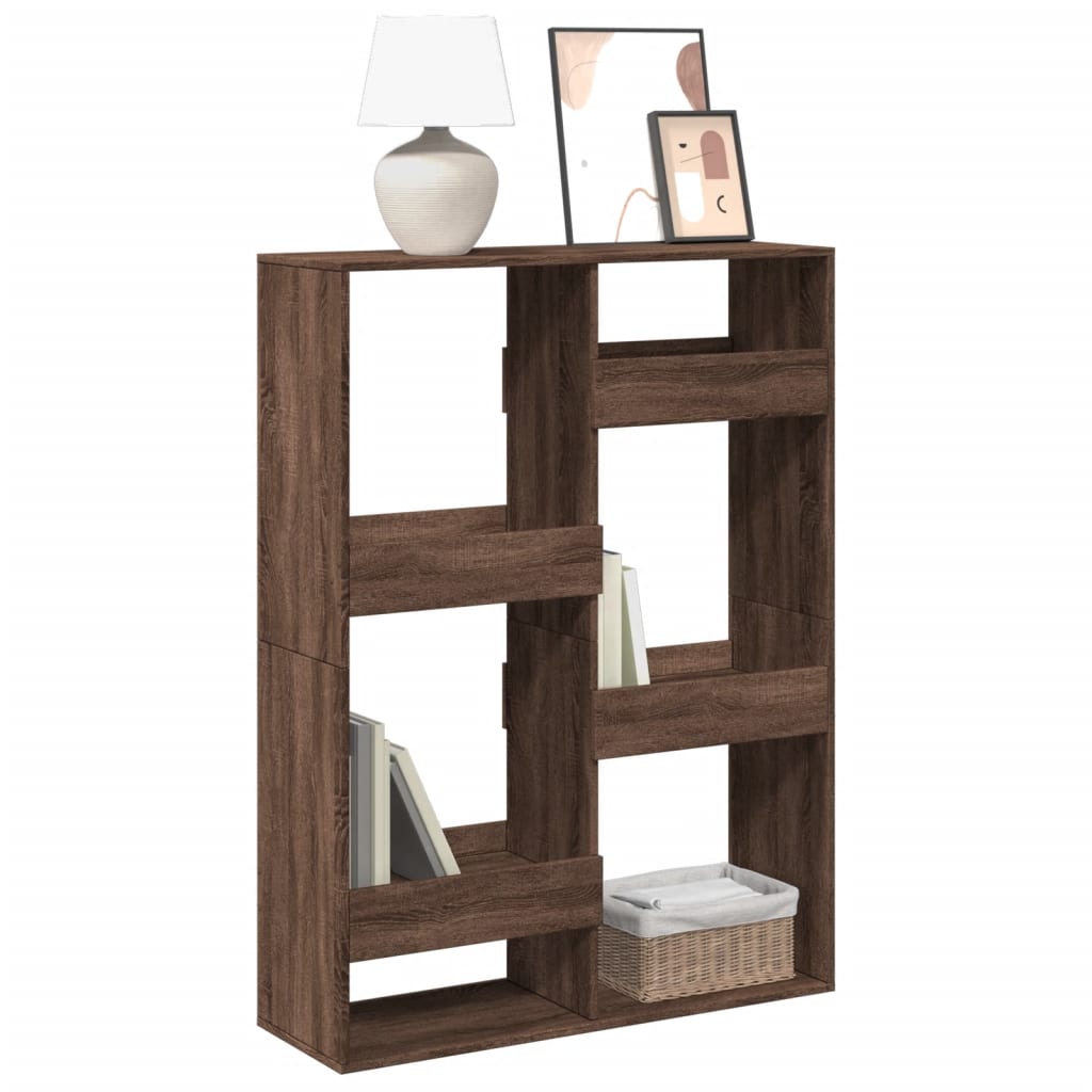 Bookcase Brown Oak 100x33x135 cm Engineered Wood