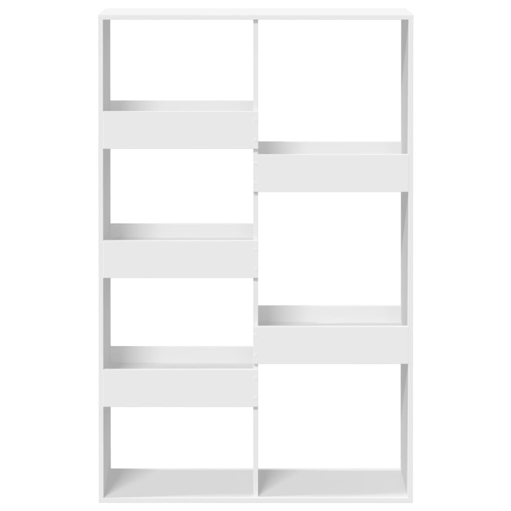 Bookcase White 100x33x155.5 cm Engineered Wood