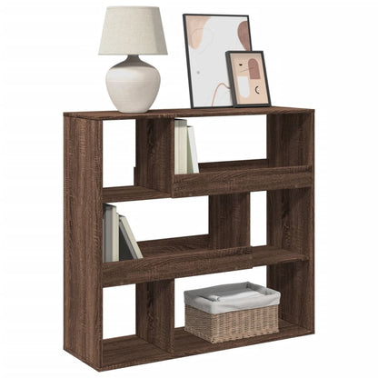 Bookcase Brown Oak 100x33x94.5 cm Engineered Wood