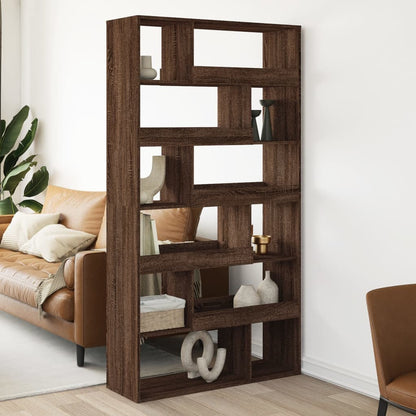 Room Divider Brown Oak 100x33x187.5 cm Engineered Wood