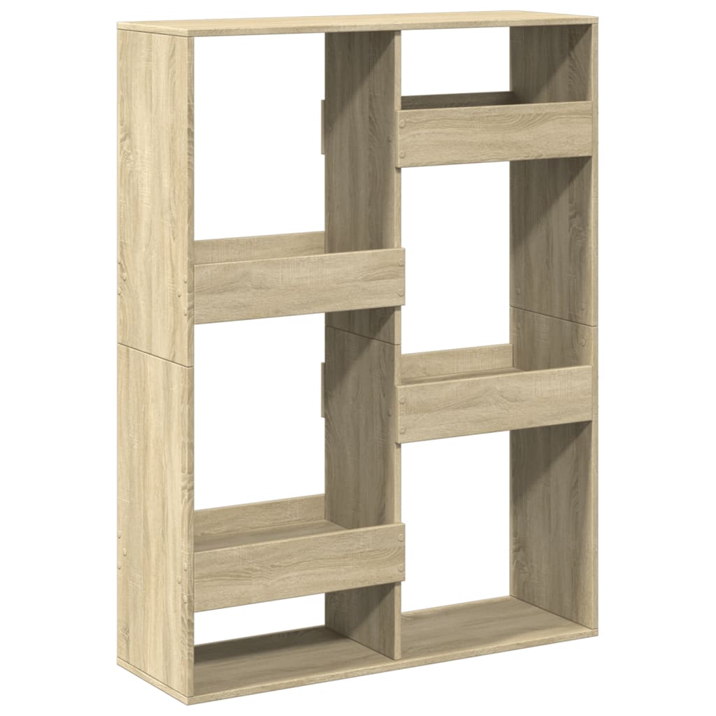 Room Divider Sonoma Oak 100x33x135 cm Engineered Wood