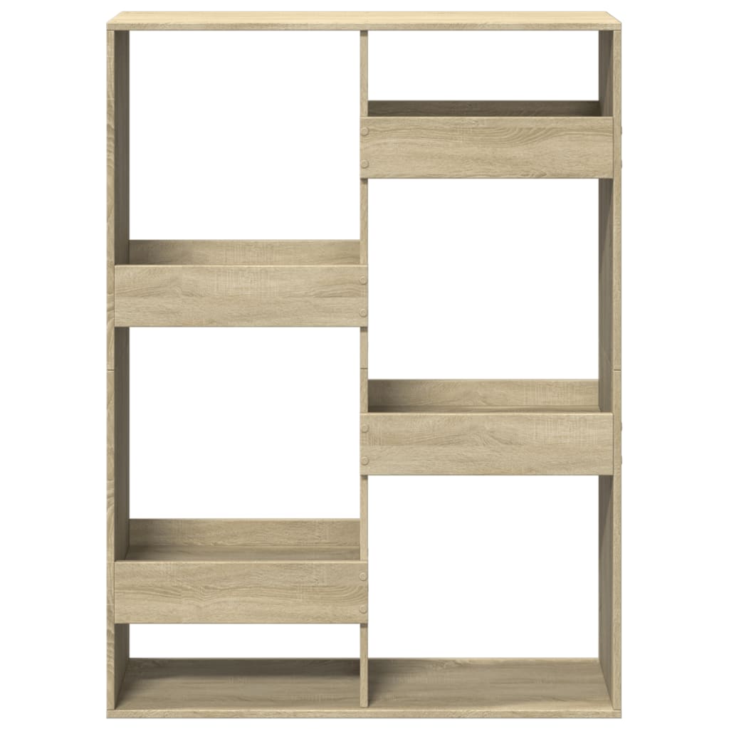 Room Divider Sonoma Oak 100x33x135 cm Engineered Wood