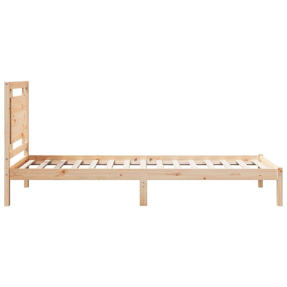 Extra Long Bed Frame without Mattress 90x220 cm Solid Wood