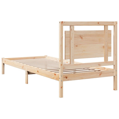 Extra Long Bed Frame without Mattress 90x220 cm Solid Wood