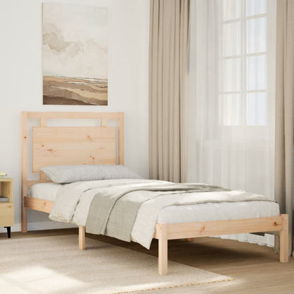 Extra Long Bed Frame without Mattress 90x220 cm Solid Wood