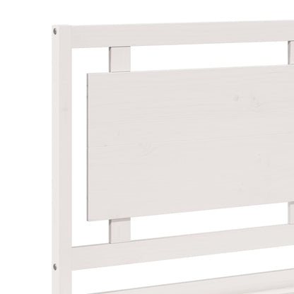 Extra Long Bed Frame without Mattress White 100x220 cm Solid Wood