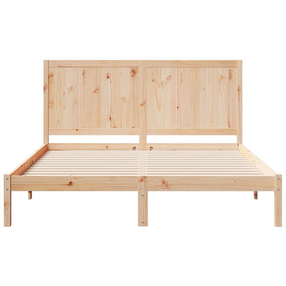 Extra Long Bed Frame without Mattress 160x210 cm Solid Wood