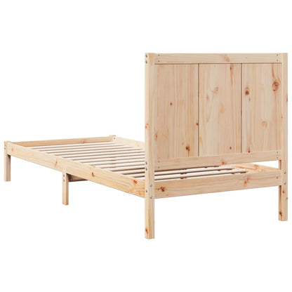 Extra Long Bed Frame without Mattress 90x220 cm Solid Wood