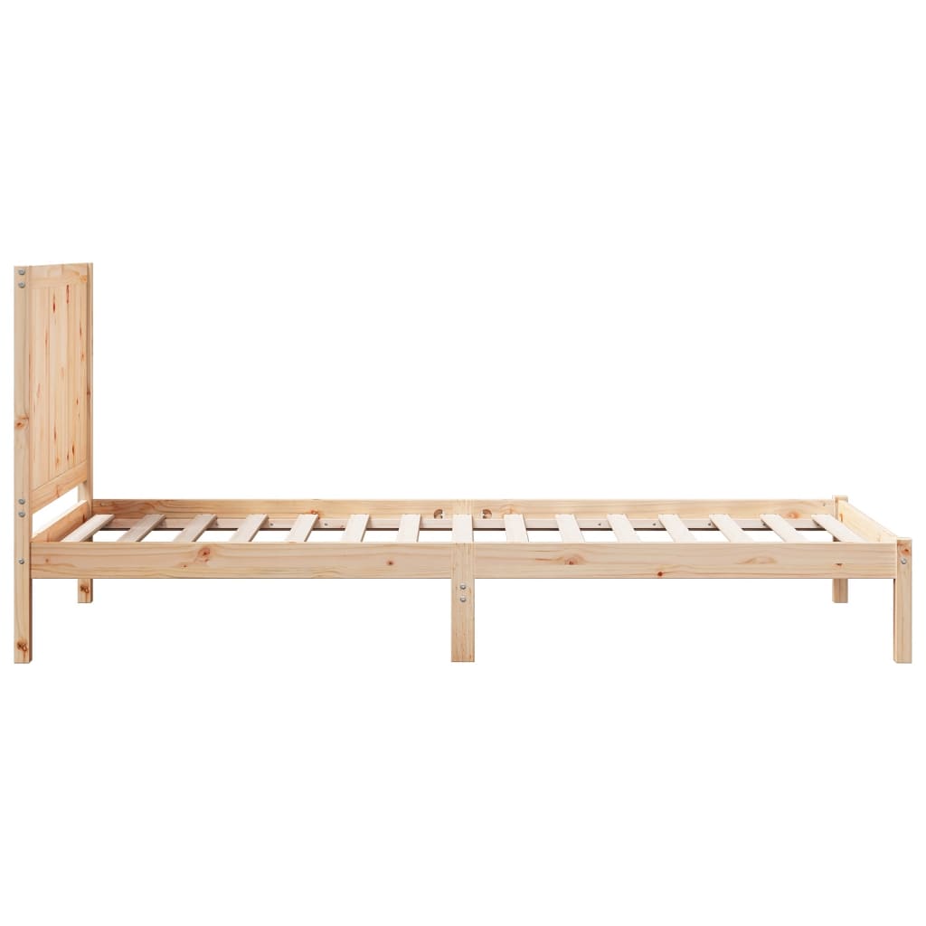 Extra Long Bed Frame without Mattress 100x220 cm Solid Wood