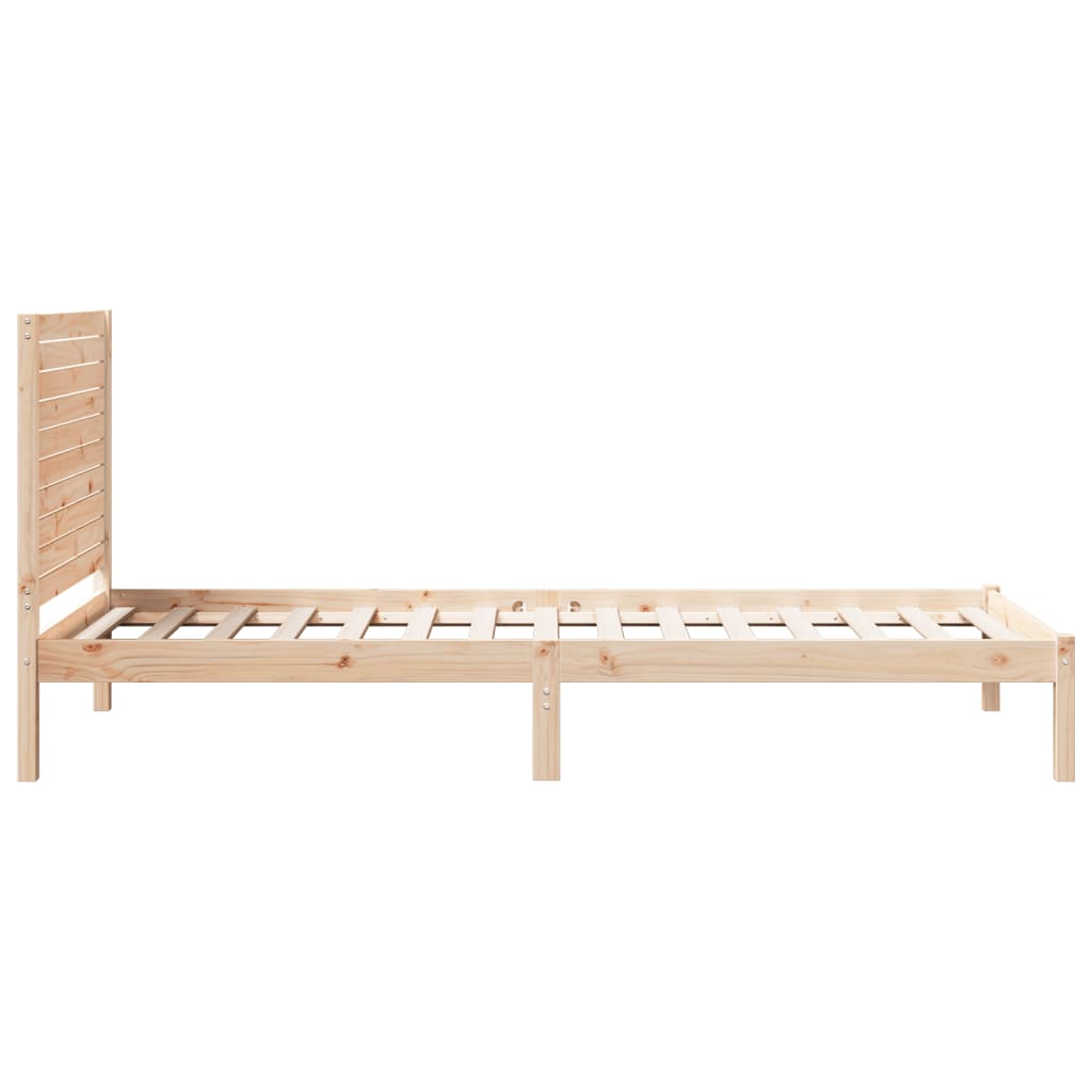 Extra Long Bed Frame without Mattress 90x210 cm Solid Wood